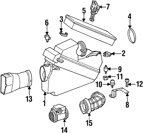 Air Intake for 1996 Mercedes-Benz S 600 #0