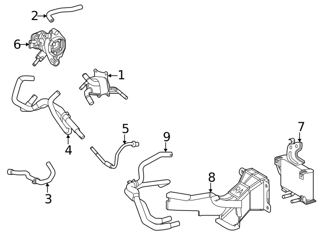 2021-2024 Toyota RAV4 Prime Oil Cooler 32910-F6010 | Toyota Parts Center
