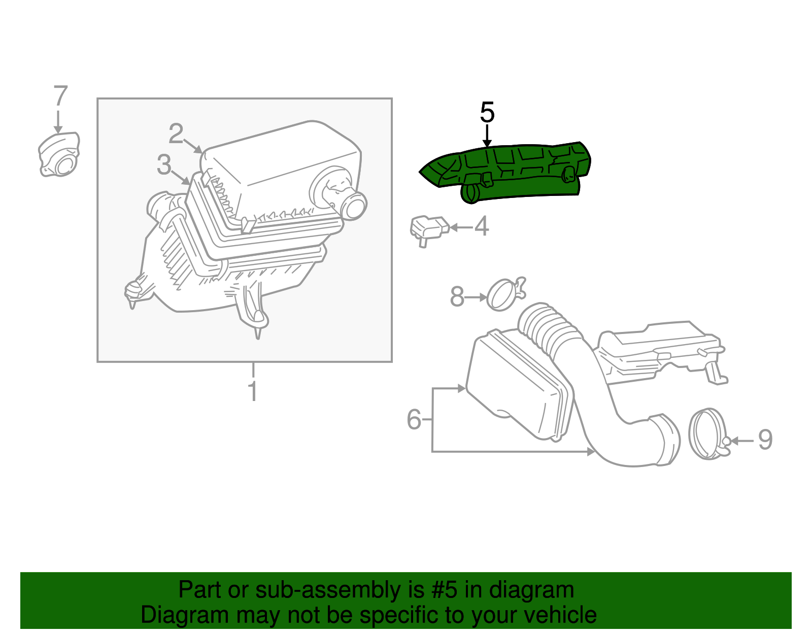 Inlet Duct - Toyota (53807-60050)