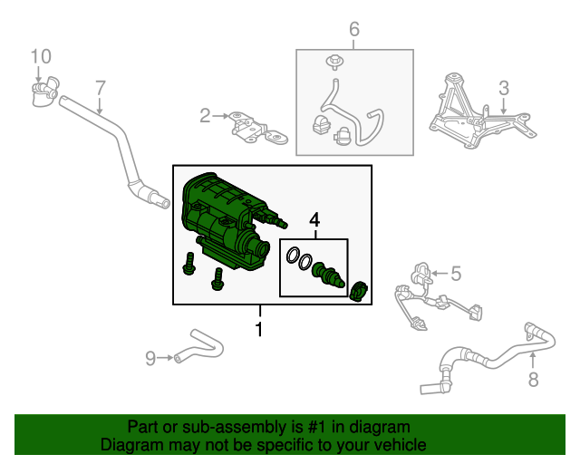 20142018 Mazda 3 Vapor Canister PE8T1396Z QuirkParts