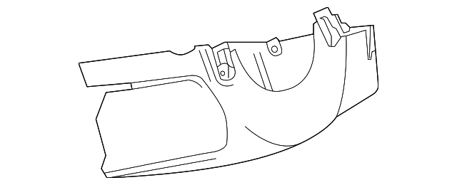 Cocoa Instrument Panel Steering Column Lower Trim Cover - GM (95271229)