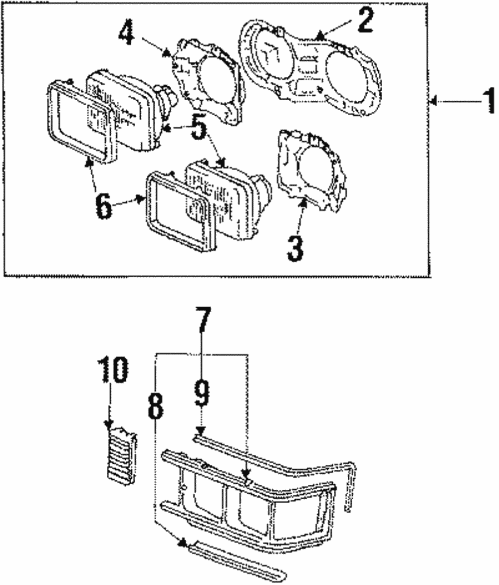 Sealed Beam Left Outer, Right Outer - Toyota (00234-46H56)
