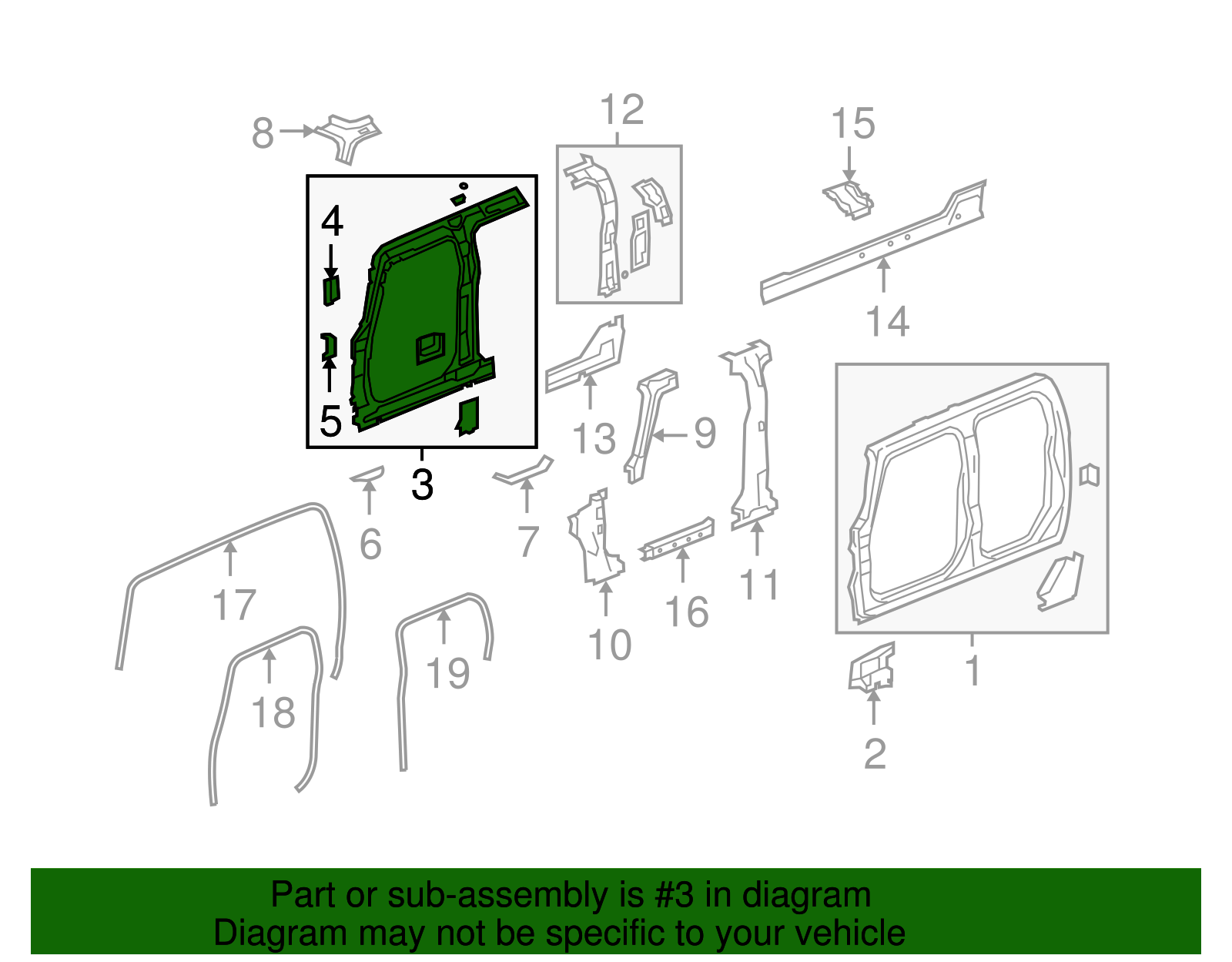 Frame Assembly-Body Side Otr - GM (94735578)