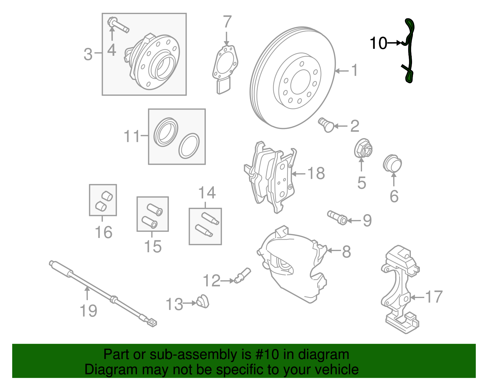 Front Disc Brake Anti-Rattle Clip - GM (93173733)
