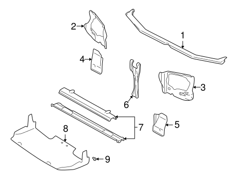 Radiator Support for 2000 Subaru Forester #0