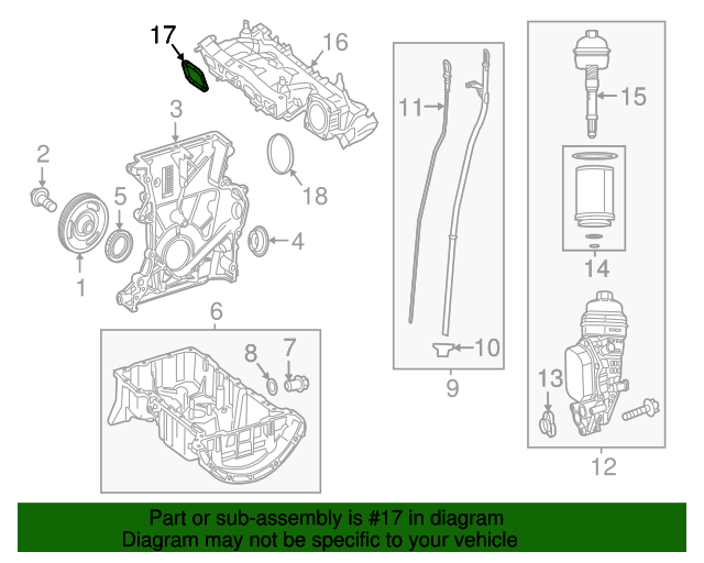 20142021 MercedesBenz Intake Manifold Gasket 2700960180 MB