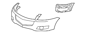 2009-2012 Chevrolet Traverse Front Upper Bumper Cover 25955129 GM ...