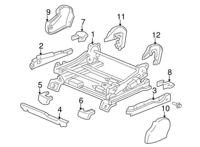 TOYOTA Genuine 71875-AA010-B0 Reclining Adjuster Cover TOYOTA Genuine 71875-AA010-B0 Reclining Adjuster Cover
