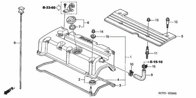 Cylinder Head Cover for 2006 Honda Element #0