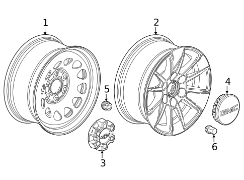 Wheels For 19 Gmc Sierra 1500 Acura Parts Pr