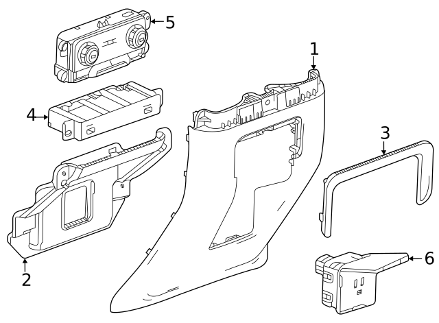 2021-2023 GM Heater and Air Conditioning Auxiliary Control 84862897 ...