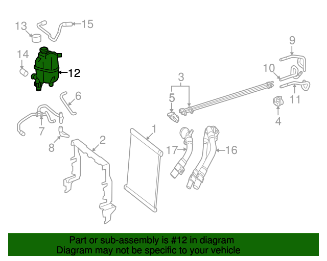 4505010003 Expansion Tank 20082016 Smart Fortwo MercedesBenz USA