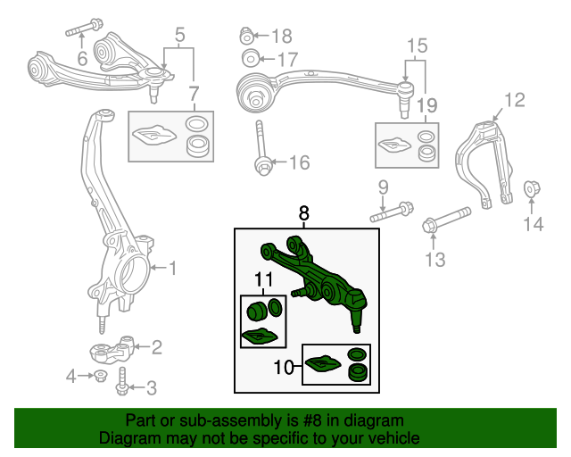 20142020 Acura RLX Lower Control Arm 51360TY2A01 XportAuto