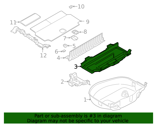 51477438984 - 2019-2024 BMW X7 Storage Tray (51-47-7-438-984 
