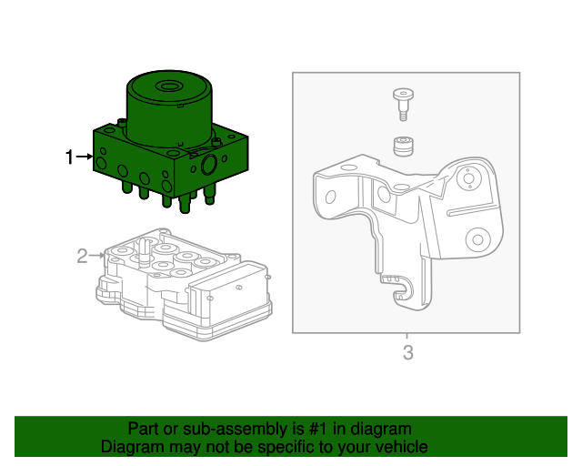 94552161 AntiLock Brake System (ABS) Pressure Modulator Valve Kit