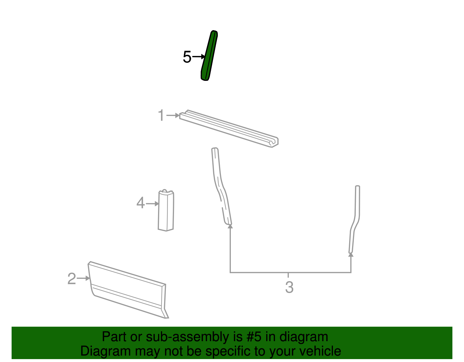 Door Applique - Ford (YL1Z-78290A66-AA)
