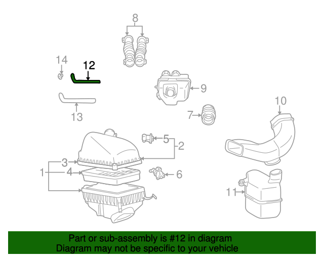 1999-2001 Lexus ES300 PCV Valve Hose 12262-20020 | AutoNation Parts