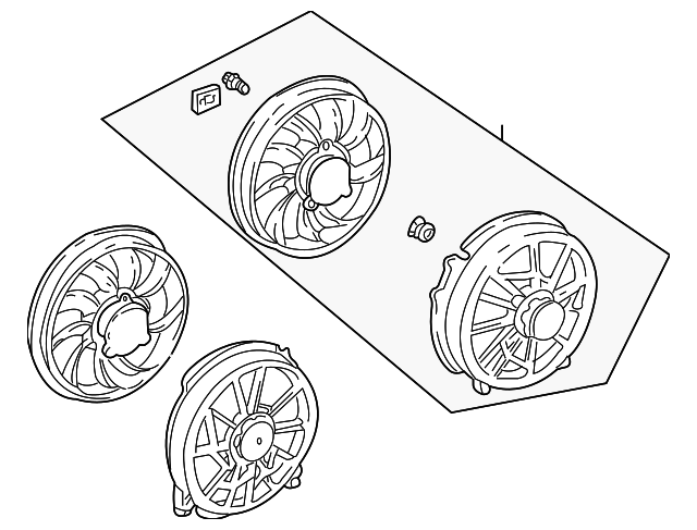 Fan Assembly - Ford (YF1Z-8C607-BD)
