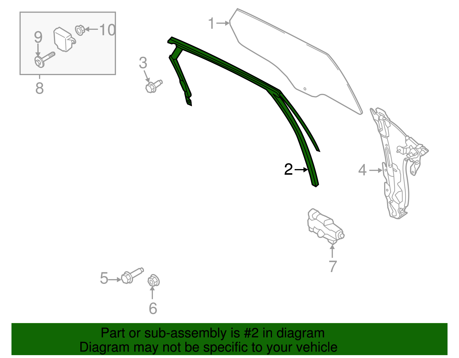 Run Channel - Ford (GP5Z-5425766-A)