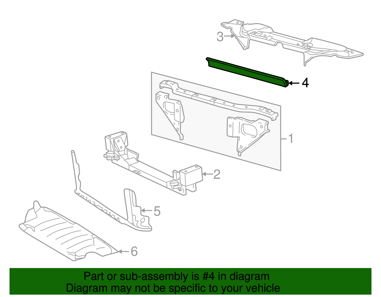 Side Air Baffle - Ford (XW4Z-8349-BA)