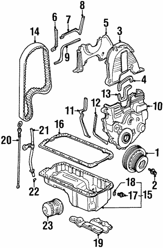 19981999 Isuzu Oasis Upper Cover Gasket 5862058690 Isuzu Parts Center