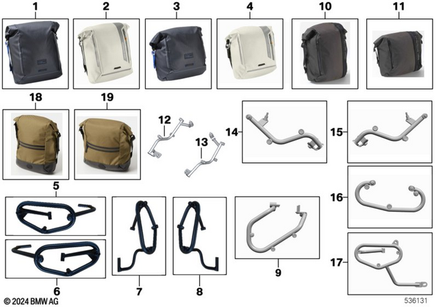 77495A756E6 - Side Bag Soulfuel Collection Large 2016-2024 BMW  