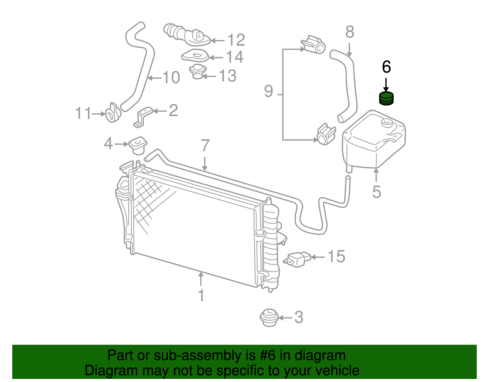 Reservoir Cap - Buick (25725815)
