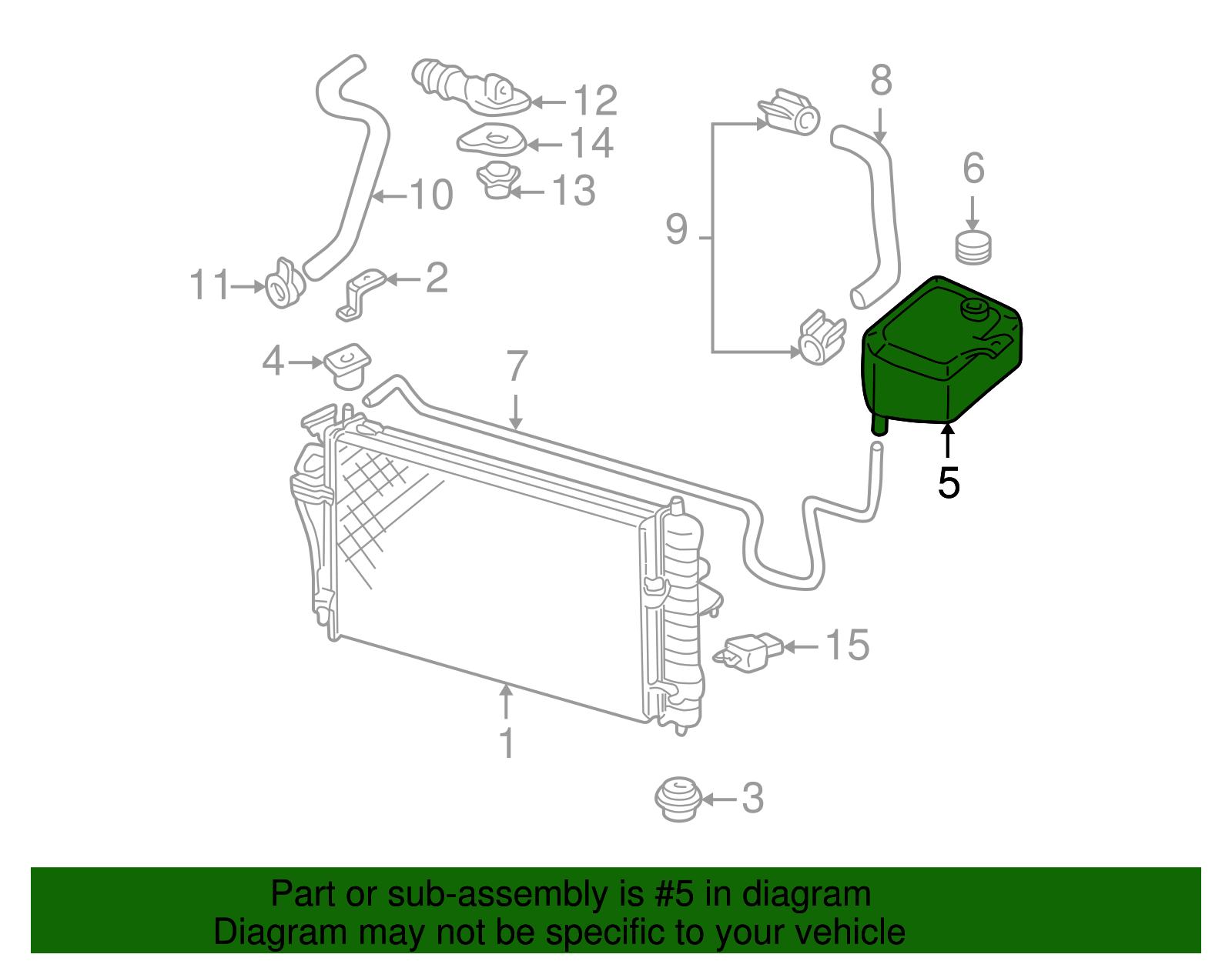 Coolant Recovery Reservoir - GM (25660577)