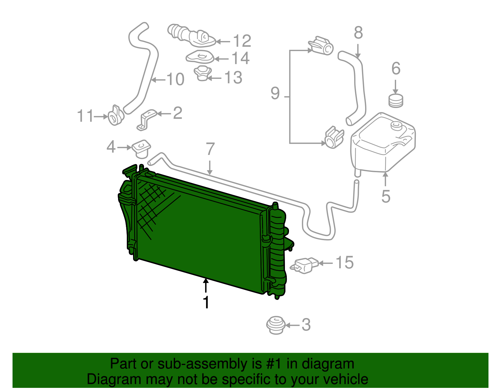 Radiator - Buick (25731389)