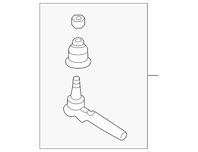 Front Steering Linkage Outer Tie Rod - GM (19418694)