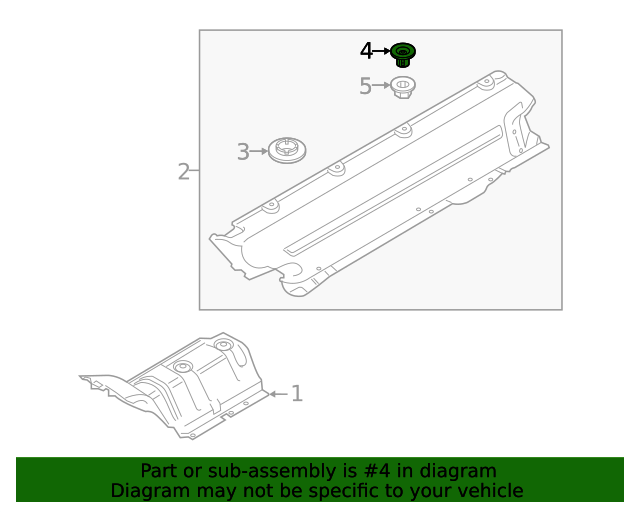 1420706180N Under Cover Clip 20172024 Kia Kia.Parts Store