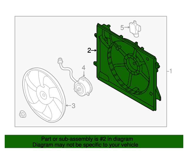 20162019 Hyundai Sonata Fan Shroud 25350E6000 OEM Parts Online