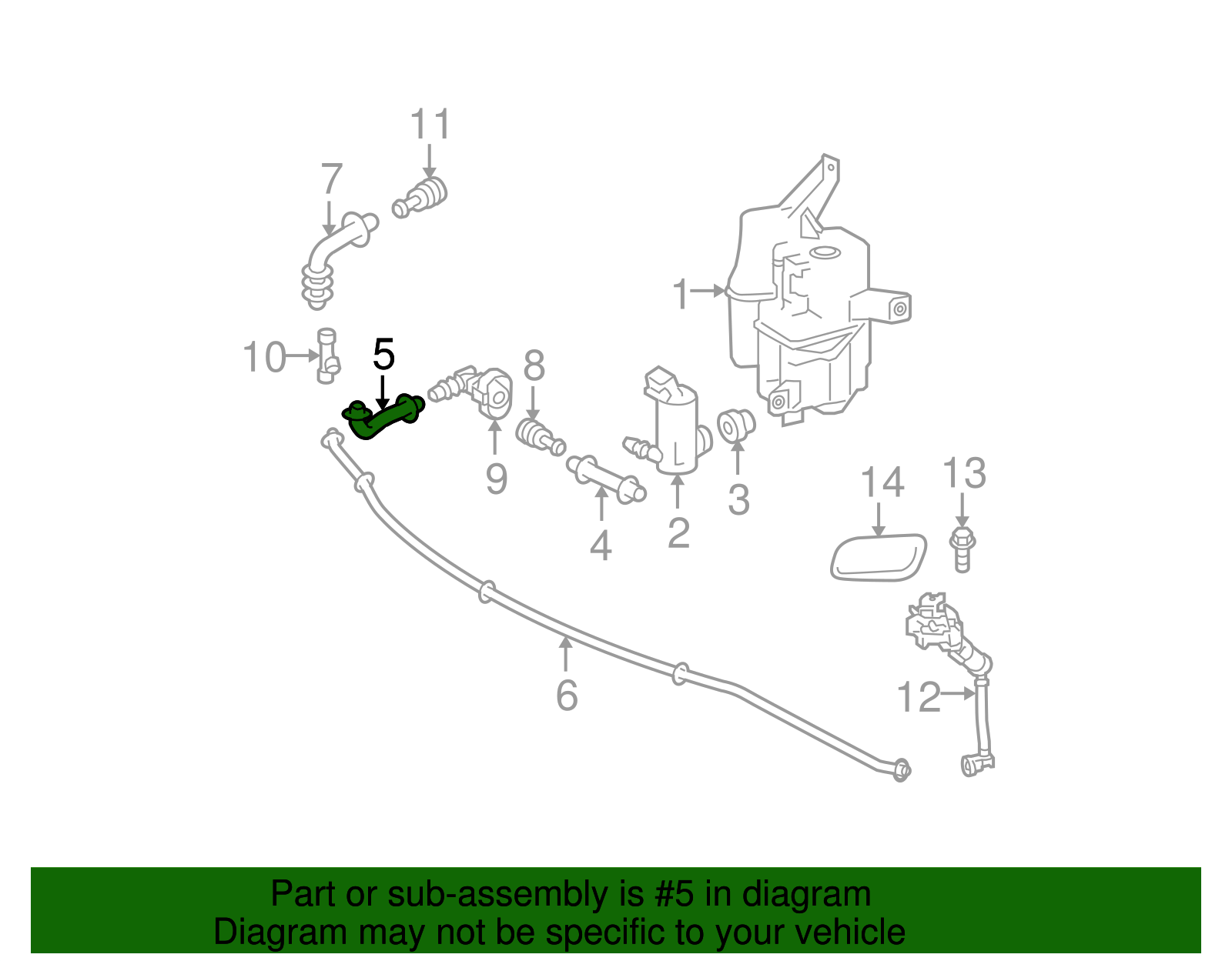 Hose - Toyota (90075-15054)