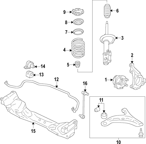 Front Suspension for 2022 Subaru BRZ Subaru Parts Store