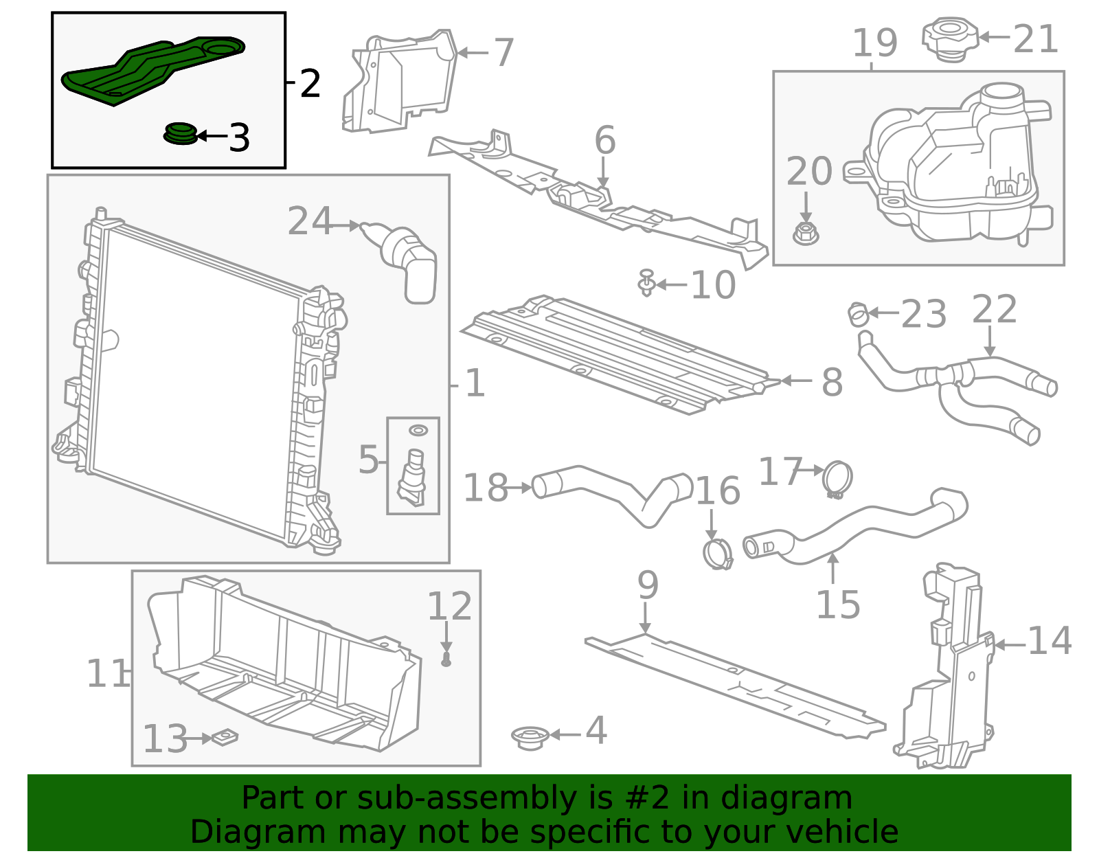 Radiator Upper Bracket - GM (84032607)