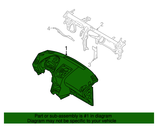 20082015 Nissan Instrument Panel 68200JM00A