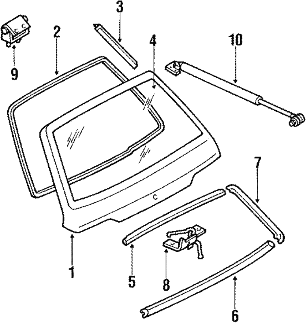 Glass - Ford (E8GY-6142006-A)