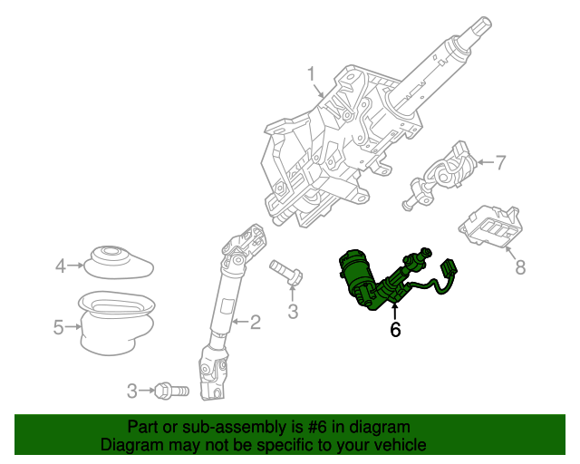 20132020 GM Steering Column Tilt Wheel Actuator 22774529