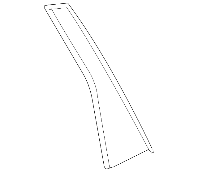 72761T0GA00 Garnish, L Rear Door Pillar (Rear) 20122016 Honda CRV
