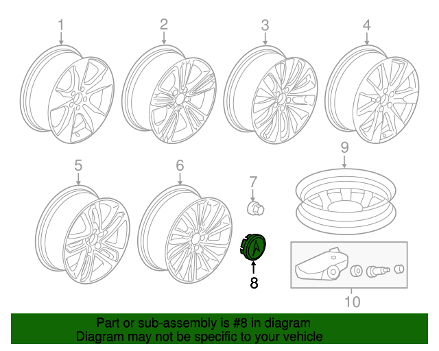 Genuine OEM Acura Center Cap Part 44732TK4A20 Acura Parts For Less
