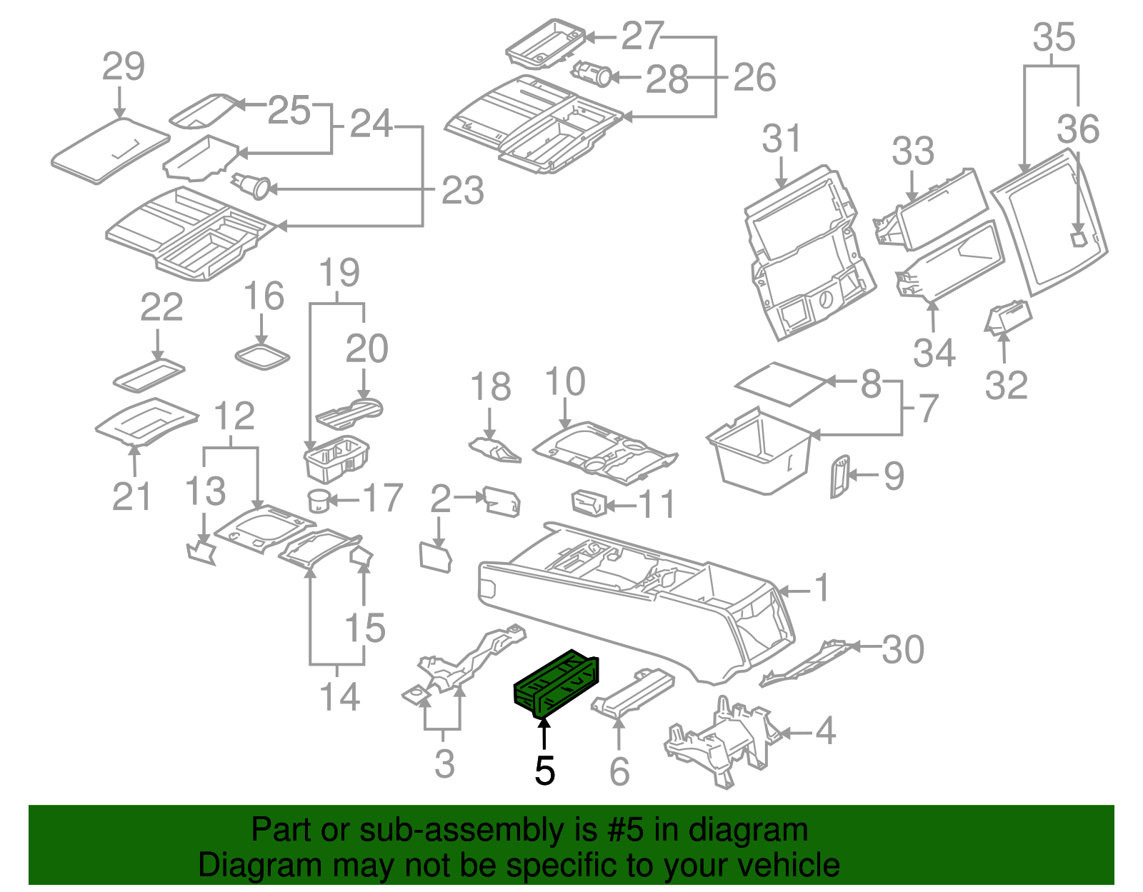 Console Bracket - Volkswagen (7L6-863-287)