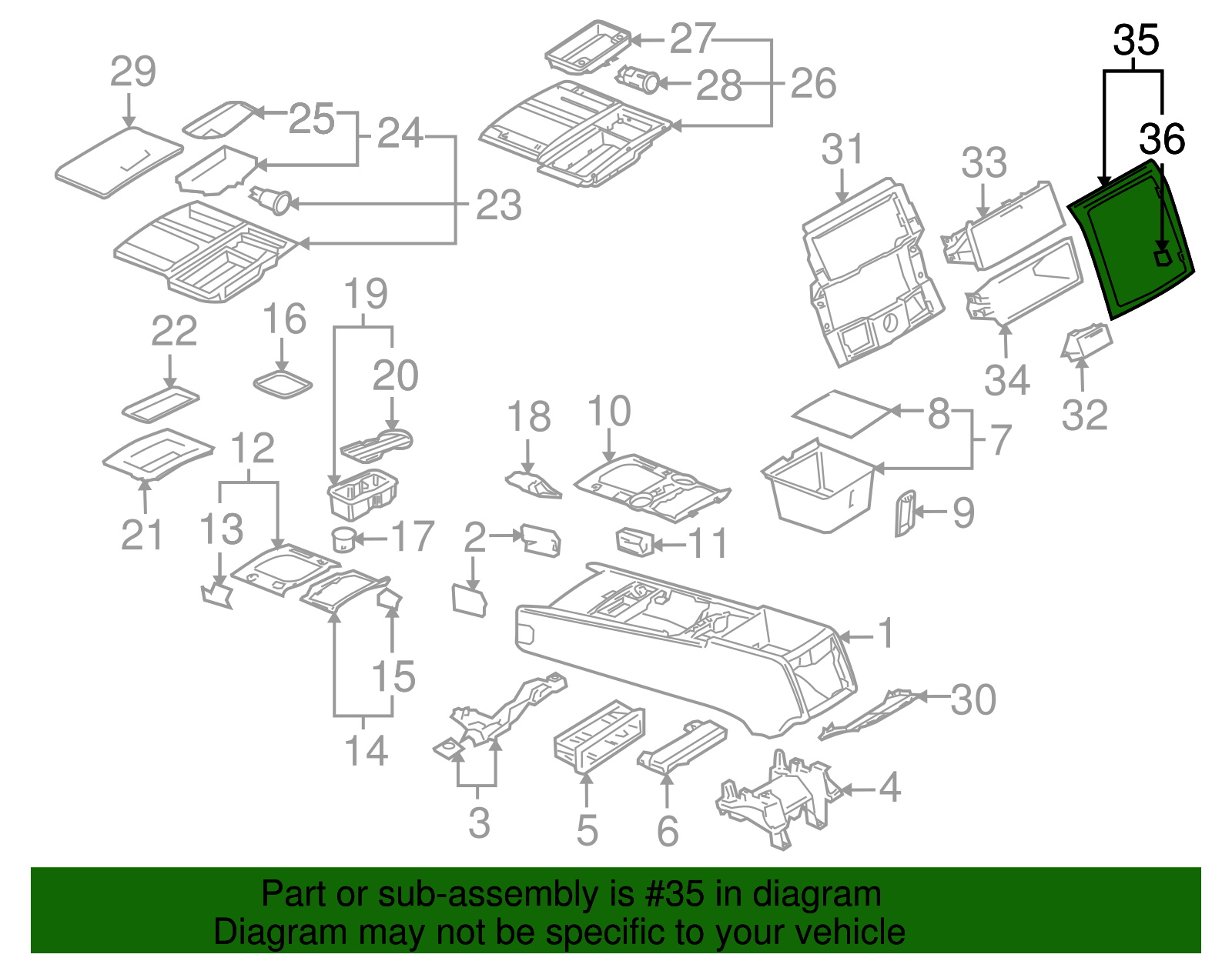 Frame Trim - Volkswagen (7L6-863-337-E-2WE)