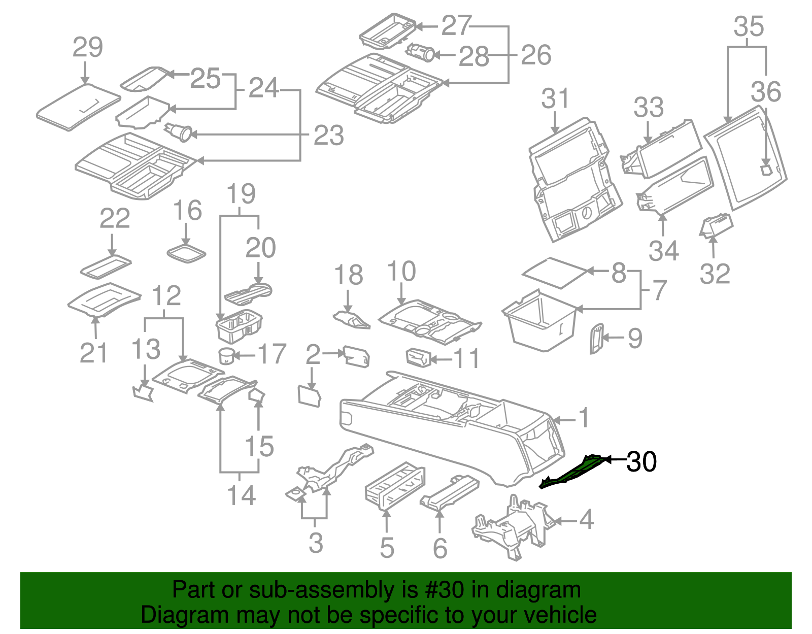 Rear Trim - Volkswagen (7L6-863-324-23T)