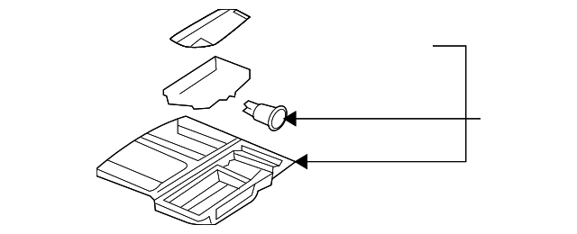 Console Compartment - Volkswagen (7L6-863-071-F-3X1)