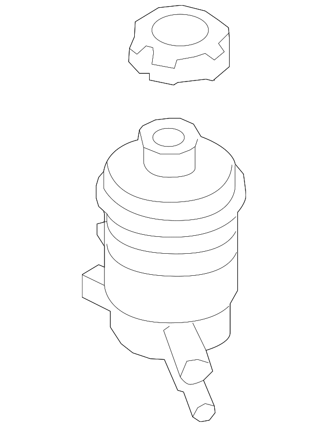 Genuine OEM Power Steering Pump Reservoir Part 571502G000 Fits 2006