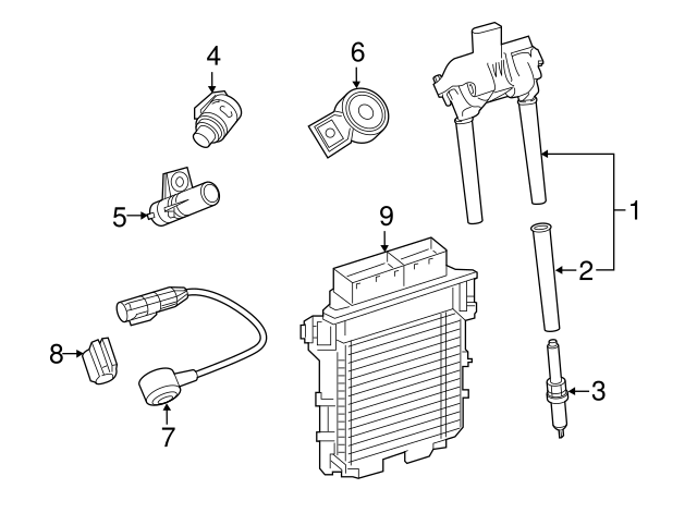 Genuine MERCEDES Ignition coil 1779069500
