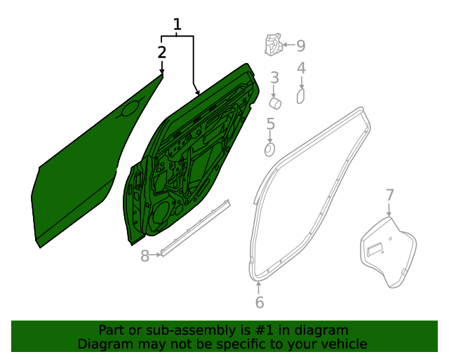 20202022 Nissan Sentra Door Shell H21016LEEA Nissan Parts Store