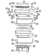 Dodge Challenger Front Bumper Cover Pair Of Front Bumper Support Brackets For Dodge Challenger 2008-2021 - Left & Right, Direct OEM Fit Front Bumper Brackets - Foto 8
