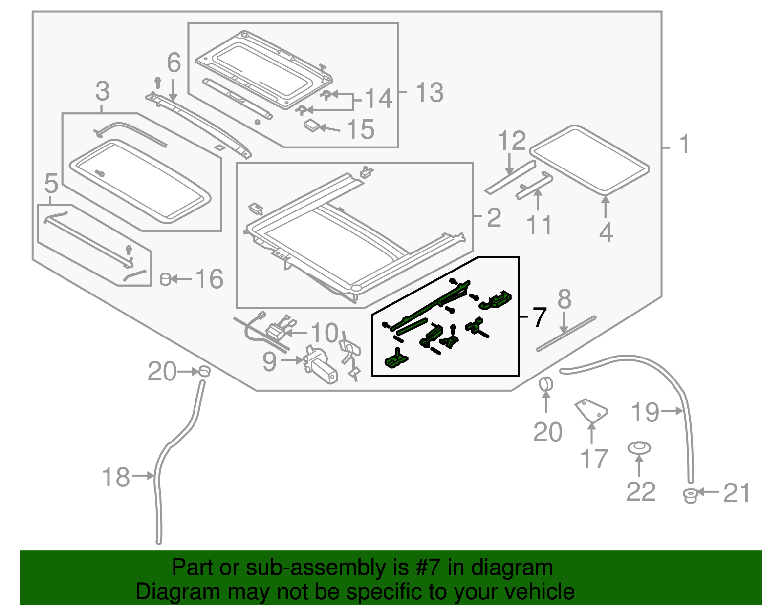 Sunroof Actuator - GM (96810566)
