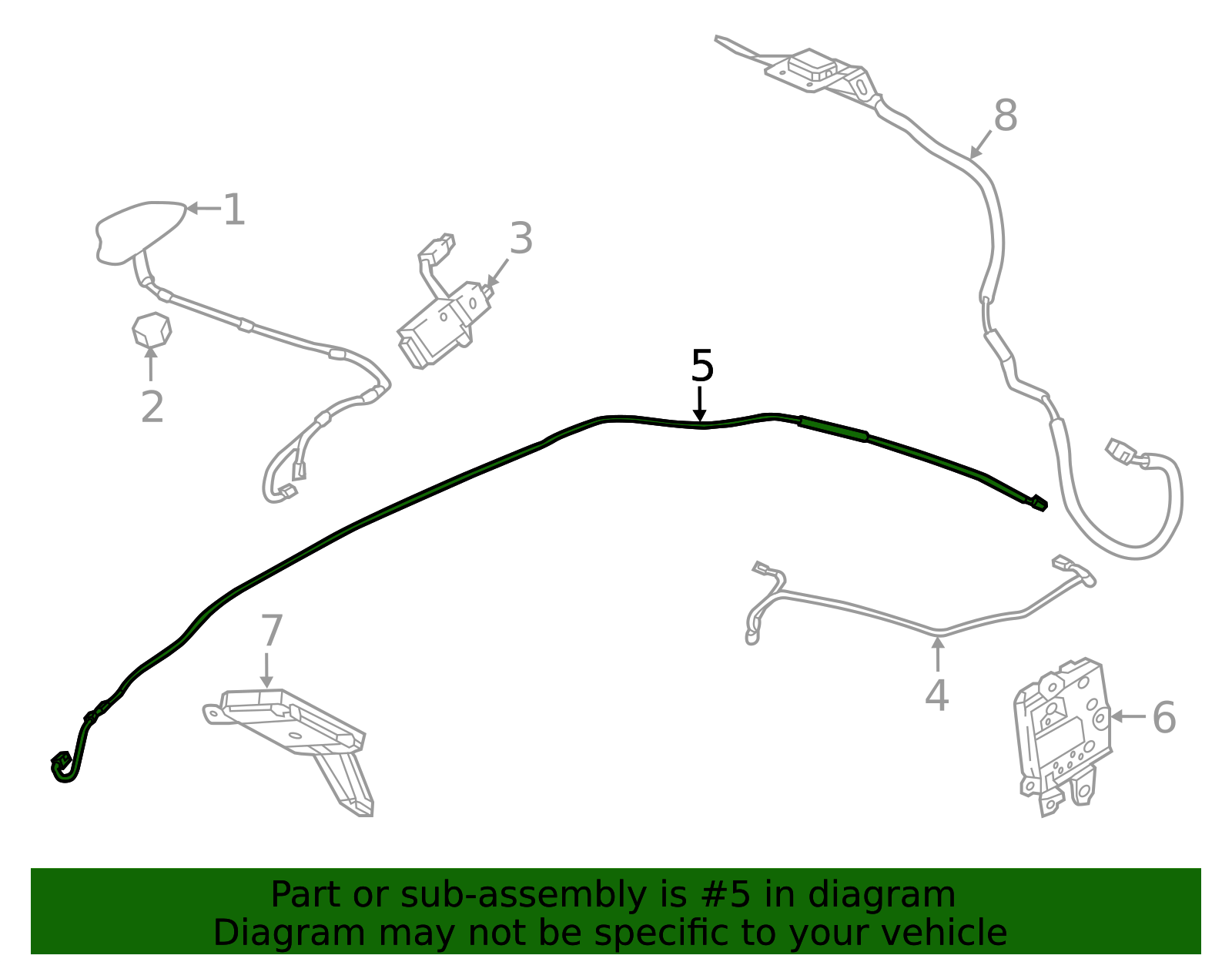 39160-TBG-A01 - 2016-2020 Honda Civic - Feeder Assembly Antenna (AM/FM ...